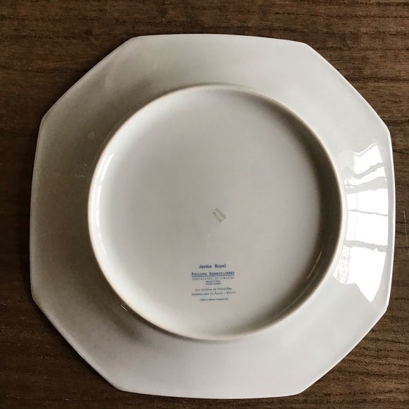 Limoges France Philippe Deshoulieres Jardin Royal Versailles Dinner Plate - Picture 4 of 5